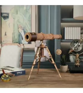 DIY Monocular Telescope ROKR – télescope 3D en bois sur trépied – chez Assemblez-Moi