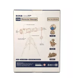 DIY Monocular Telescope ST004 – télescope en bois à assembler – disponible à Langon