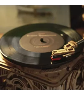 DIY Classical Gramophone ROKR – gramophone mécanique en bois à assembler – chez Assemblez-Moi