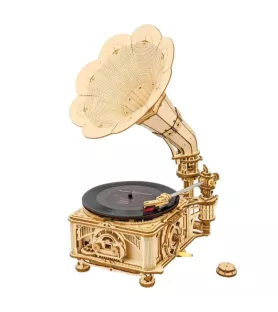 Gramophone mécanique ROKR – modèle 424 pièces avec platine et bras de lecture