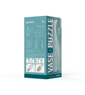 Vase Puzzle PieceRelax Lotus – coffret et instructions de montage du vase 3D
