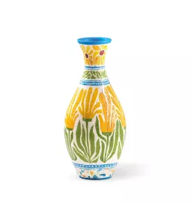 Vase Puzzle Palma PieceRelax – présentation du vase 3D 160 pièces et utilisation avec des fleurs