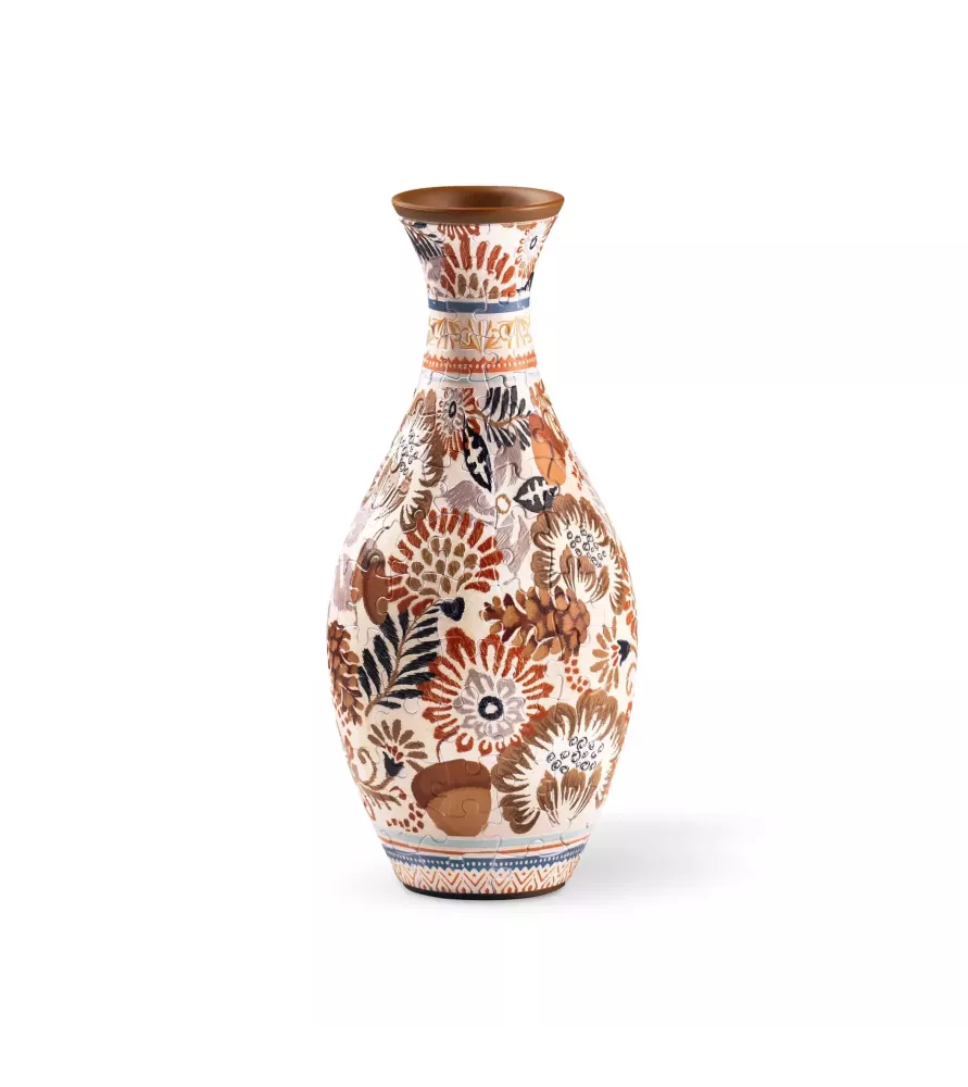 Vase Puzzle Terracotta PieceRelax – coffret et étapes de montage du vase 3D 160 pièces