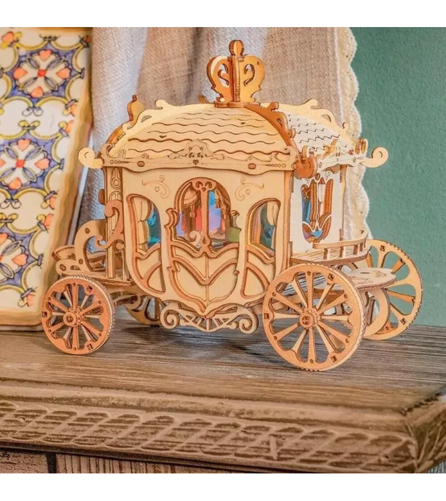 DIY Carriage Rolife – carrosse royal 3D en bois à assembler – chez Assemblez-Moi