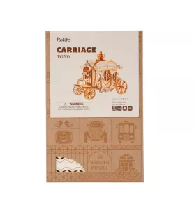 Carrosse royal 3D en bois Rolife – modèle 92 pièces au style romantique
