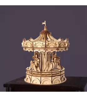 DIY Merry-Go-Round Rolife – carrousel 3D en bois à assembler – chez Assemblez-Moi