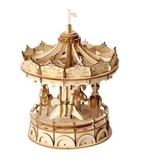 DIY Merry-Go-Round Rolife – carrousel 3D en bois à assembler – chez Assemblez-Moi