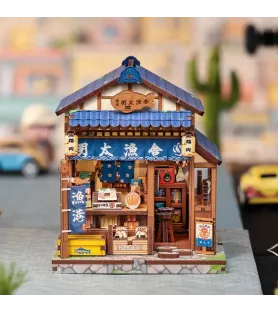 DIY Fukuoka Mentaiko Kitchen Cutebee – mini boutique japonaise avec façade bleue