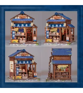 DIY Fukuoka Mentaiko Kitchen Cutebee – mini boutique japonaise avec façade bleue