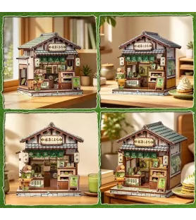 DIY Kyoto Matcha Cottage Cutebee – mini boutique japonaise de matcha avec façade verte