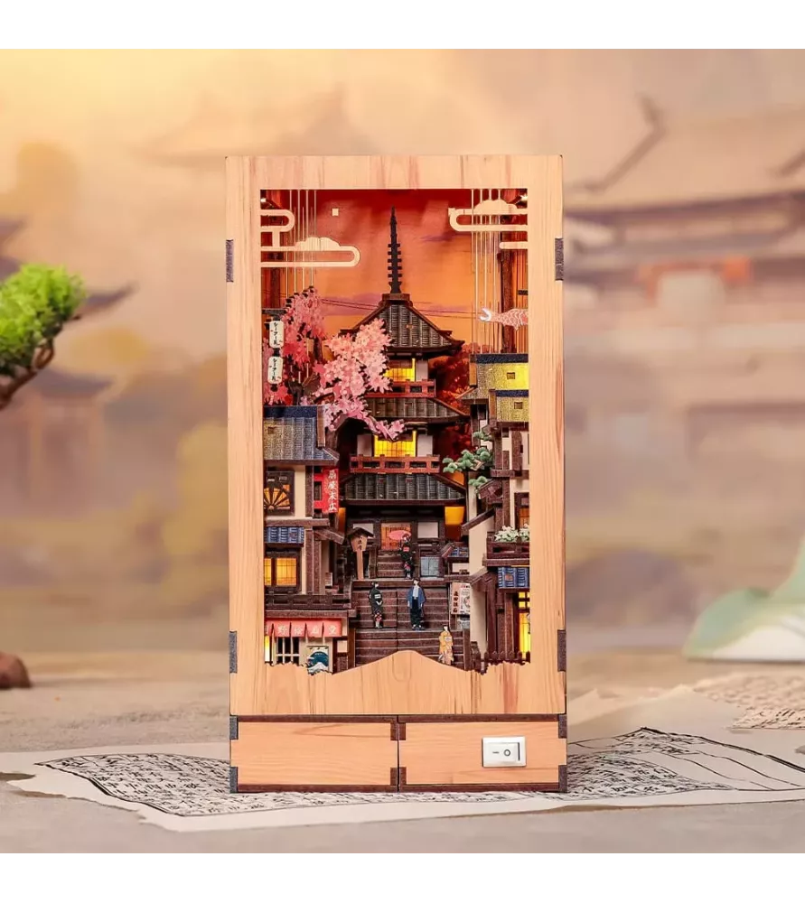 DIY Twilight Sakura Path Cutebee – Book Nook japonais sakura lumineux à assembler