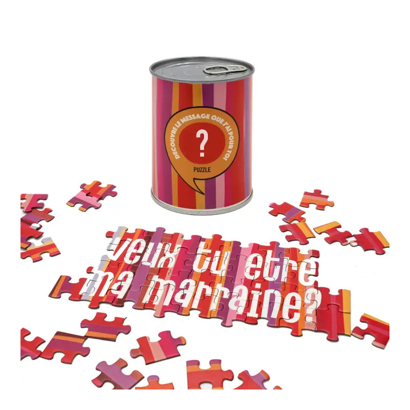 Veux tu être ma marraine ? Puzzle Message 54 Pièces
