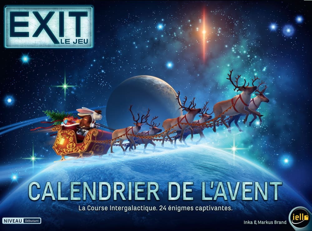 Calendrier de l'Avent EXIT La Course Intergalactique IELLO jeu de 24 énigmes